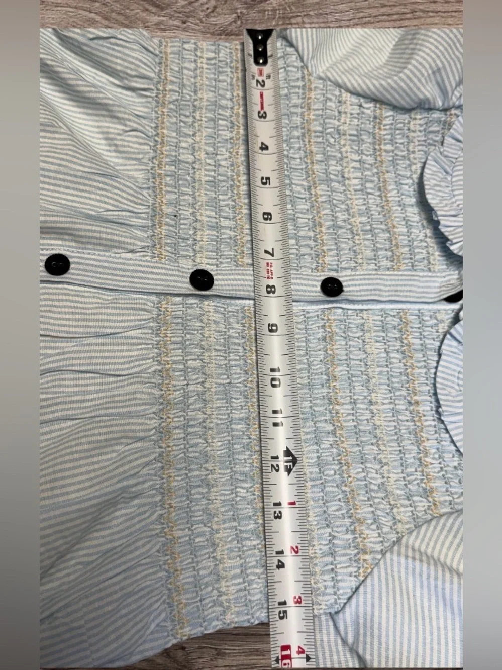 NWT Bonjour Diary Tunique in Light Blue Stripe SZ 8